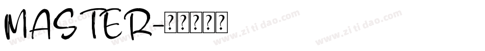 MASTER字体转换