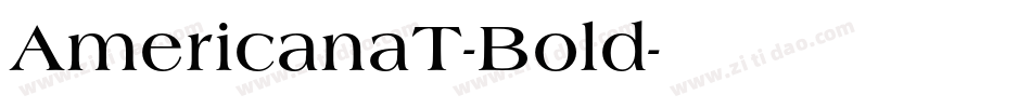 AmericanaT-Bold字体转换
