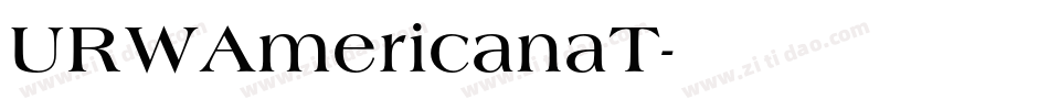 URWAmericanaT字体转换