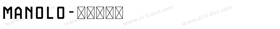 MANOLO字体转换