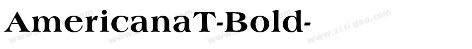 AmericanaT-Bold字体转换