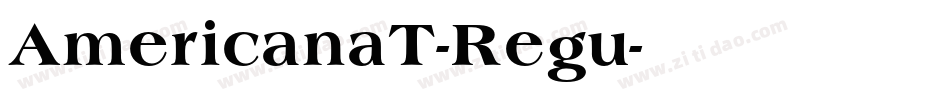 AmericanaT-Regu字体转换