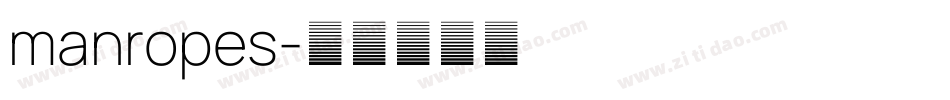 manropes字体转换
