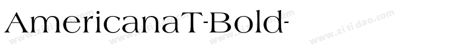AmericanaT-Bold字体转换