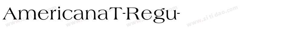 AmericanaT-Regu字体转换