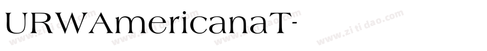 URWAmericanaT字体转换