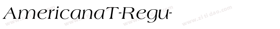AmericanaT-Regu字体转换
