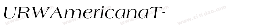 URWAmericanaT字体转换