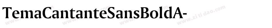 TemaCantanteSansBoldA字体转换