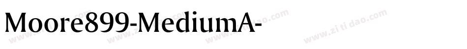 Moore899-MediumA字体转换
