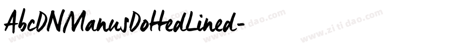 AbcDNManusDottedLined字体转换