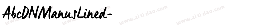 AbcDNManusLined字体转换