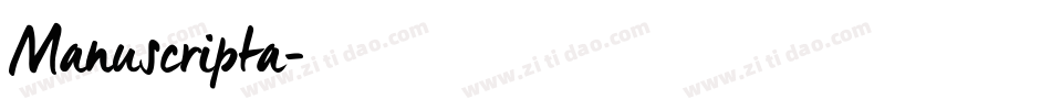 Manuscripta字体转换