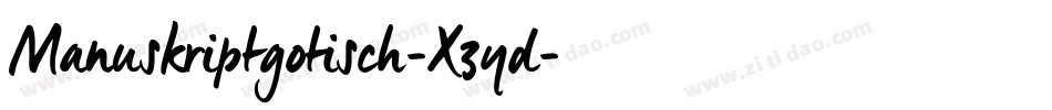 Manuskriptgotisch-X3yd字体转换