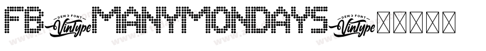 FB-ManyMondays字体转换