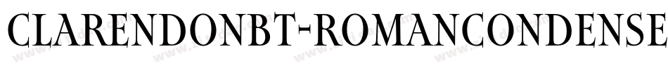 ClarendonBT-RomanCondensed字体转换