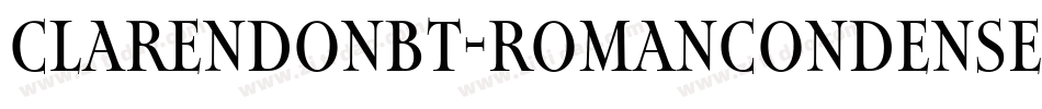 ClarendonBT-RomanCondensed字体转换
