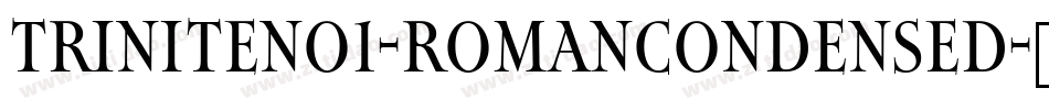 TriniteNo1-RomanCondensed字体转换