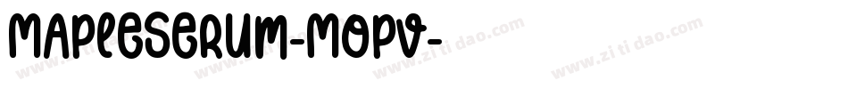 MapleSerum-MOpv字体转换