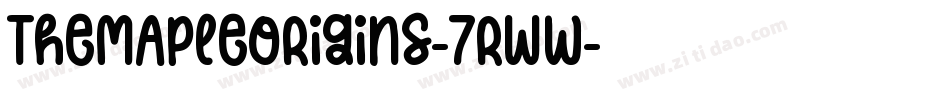 TheMapleOrigins-7rWw字体转换