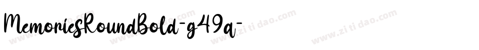 MemoriesRoundBold-g49q字体转换