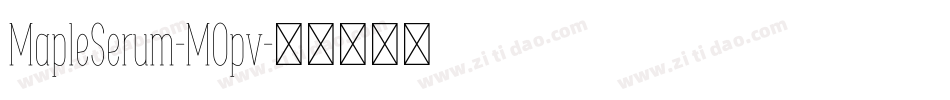 MapleSerum-MOpv字体转换
