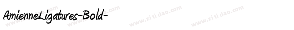 AmienneLigatures-Bold字体转换
