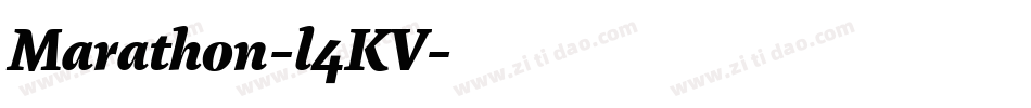 Marathon-l4KV字体转换
