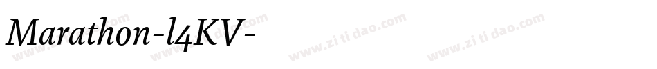 Marathon-l4KV字体转换