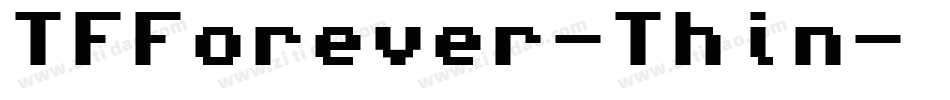 TFForever-Thin字体转换