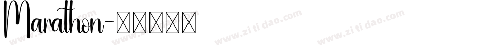Marathon字体转换
