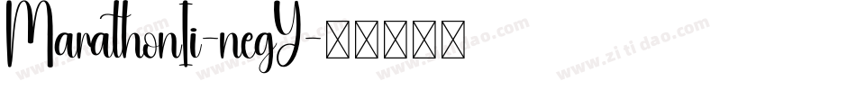 MarathonIi-negY字体转换