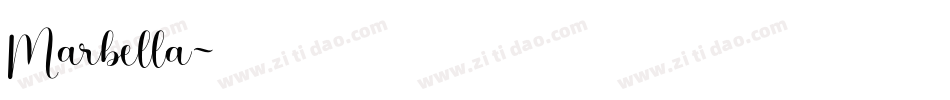Marbella字体转换