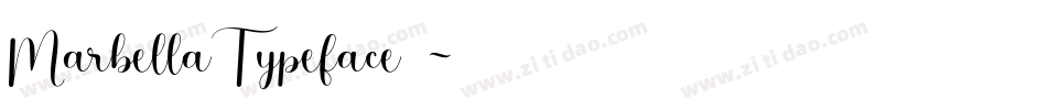 MarbellaTypeface支字体转换