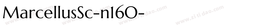 MarcellusSc-n16O字体转换