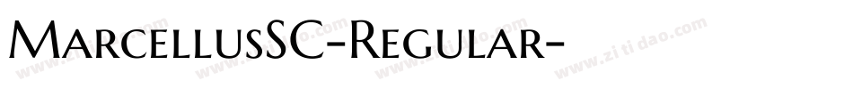 MarcellusSC-Regular字体转换