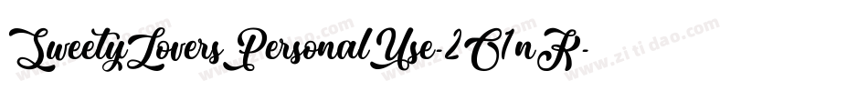 SweetyLoversPersonalUse-2O1nK字体转换