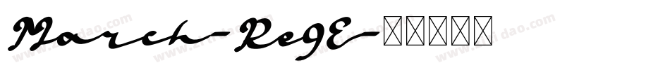March-Re9E字体转换