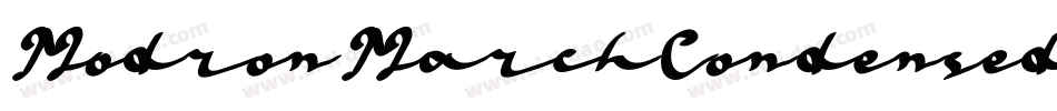 ModronMarchCondensedRegular-R61W字体转换