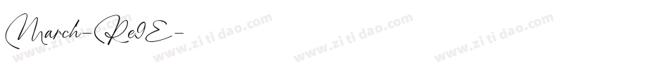 March-Re9E字体转换