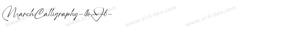 MarchCalligraphy-4oJ6字体转换