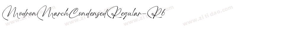 ModronMarchCondensedRegular-R61W字体转换