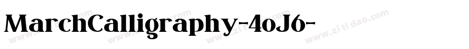 MarchCalligraphy-4oJ6字体转换