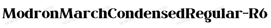 ModronMarchCondensedRegular-R61W字体转换