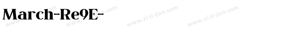 March-Re9E字体转换