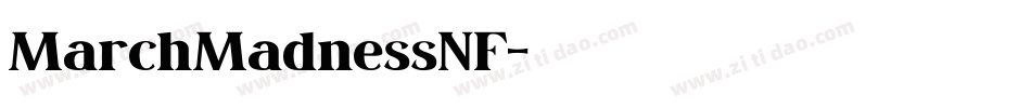 MarchMadnessNF字体转换