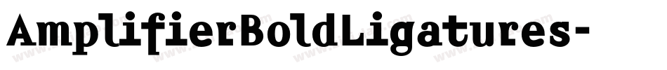 AmplifierBoldLigatures字体转换