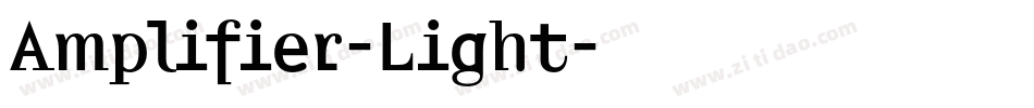 Amplifier-Light字体转换
