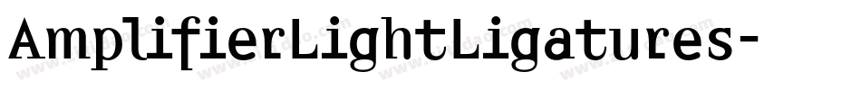 AmplifierLightLigatures字体转换