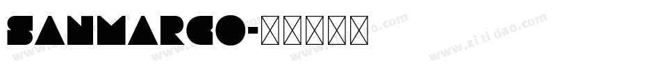 SanMarco字体转换